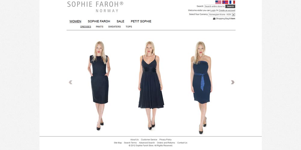 E-Commerce Shop Portal - Sophie Faroh