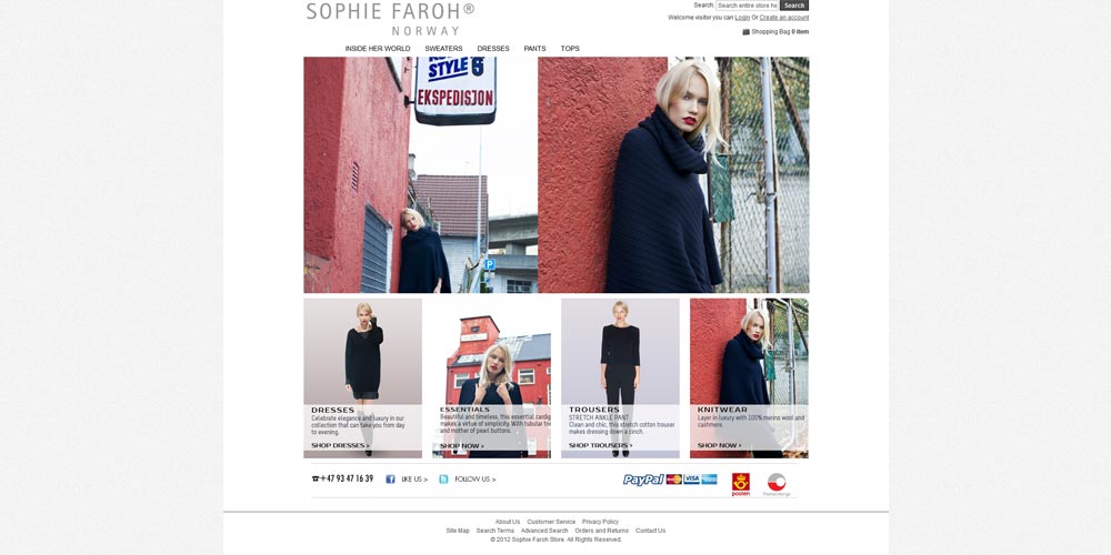 E-Commerce Shop Portal - Sophie Faroh